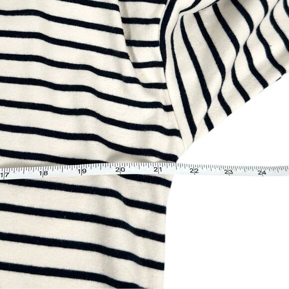 Tuckernuck Cream Black Striped Ashton Polo Collared Shift Mini Dress Size Large - Picture 6 of 7